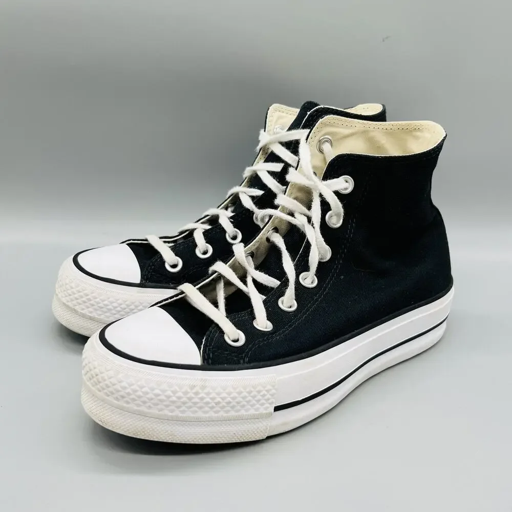 Converse Shoes Womens 6.5 Black Canvas Chuck Taylor All Star 2 High Top Sneakers